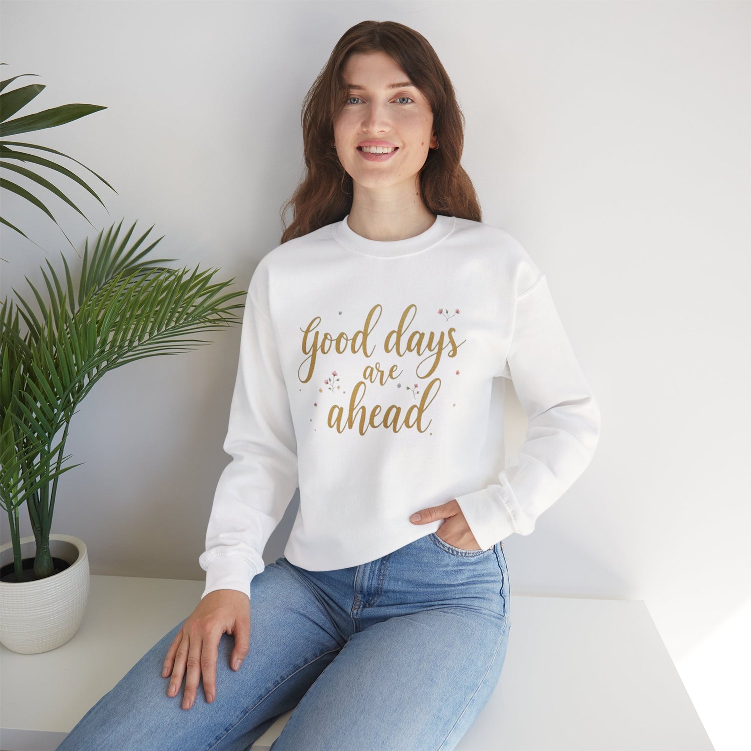 Inspirational Sweatshirt for Every Season, Cozy Unisex Leisurewear, Perfect for Gifting, Relaxed Fit, Great for Celebrations