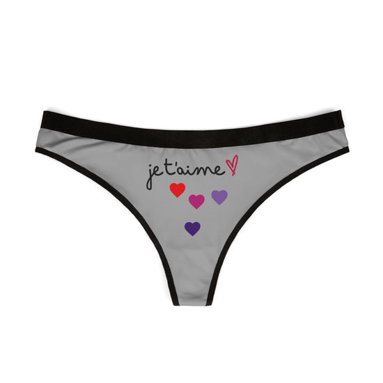 Women’s Thongs with Heart Design, Comfortable Lingerie, Bridal Shower Gift, Valentine’s Day Gift, Everyday Wear