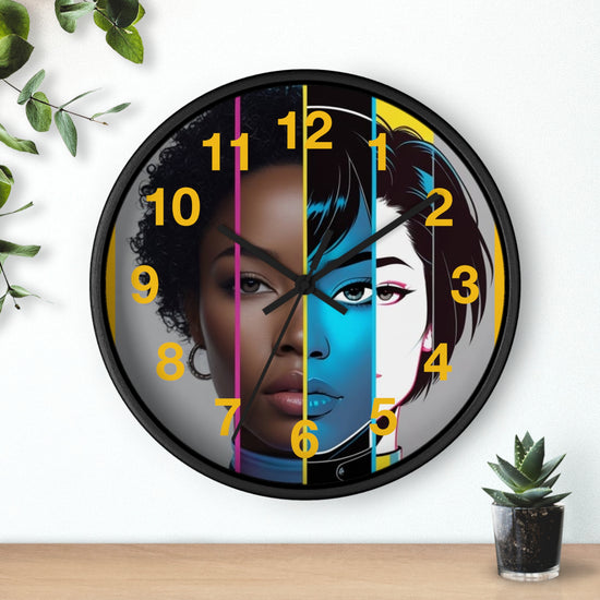 Chic Artsy Wall Clock, Modern Home Decor, Unique Gift for Her, Stylish Timepiece, Trending Wall Art, Contemporary Design