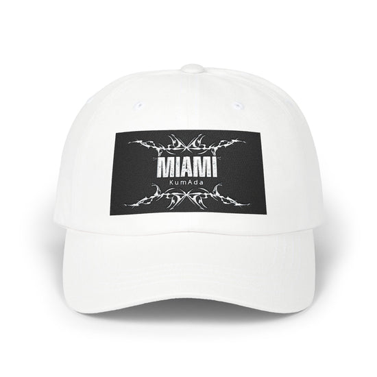Stylish Miami Dad Cap, Casual Hat for Summer, Gift for Dads, Trendy White Cap, Beach, Vacation, Everyday Wear