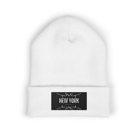 Embroidered Classic Cuffed Beanie, Winter Accessories, Casual Fashion, Unisex Gift, New York Style, Cozy Headwear
