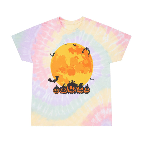 Halloween Tie-Dye Tee, Spiral, Spooky Shirt, Fall Fashion, Gift for Ghost Lovers, Unique Halloween Top, Fun Fall Outfit
