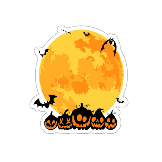 Spooky Halloween Die-Cut Stickers, Pumpkin Decor, Laptop Stickers, Halloween Party Favors, Autumn Aesthetic Stickers, Trick or Treat Gifts