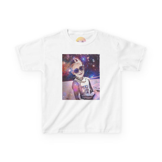 Cosmic Kids Tee, Starry T-Shirt, Cute Kids Apparel, Galaxy Graphic Tee, Fun Kids Gift, Playful Space Shirt