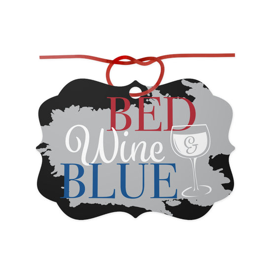 Wine Lover Aluminum Ornament – Perfect Gift for Wine Enthusiasts, Holiday Decor, Personalized Keepsake, Unique Wine Theme Decoration
