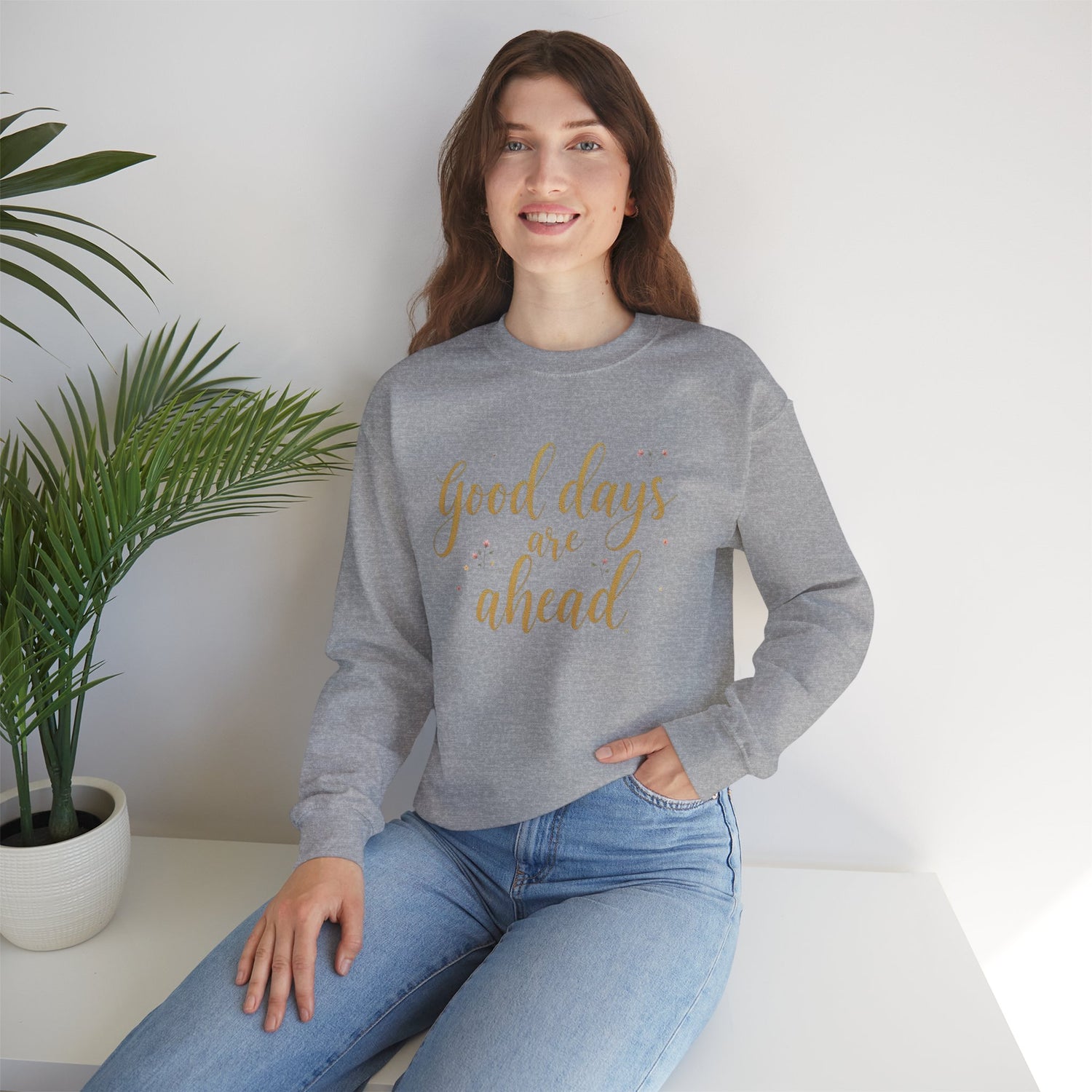 Inspirational Sweatshirt for Every Season, Cozy Unisex Leisurewear, Perfect for Gifting, Relaxed Fit, Great for Celebrations