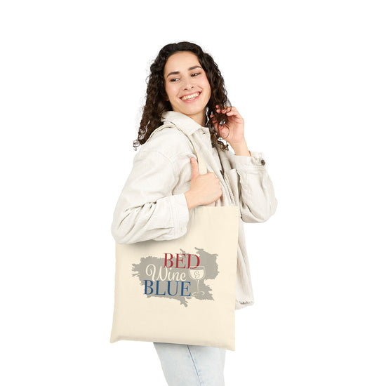 Patriotic Canvas Tote Bag, Reusable Shopping Bag, Eco-Friendly Gift, Summer Beach Bag, Fourth of July Storage
